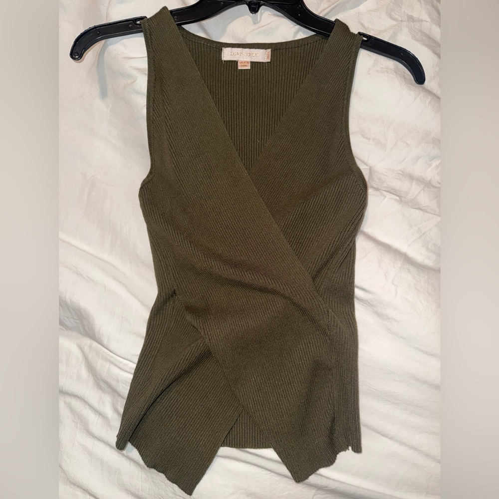 Sleeveless Wrap Tank